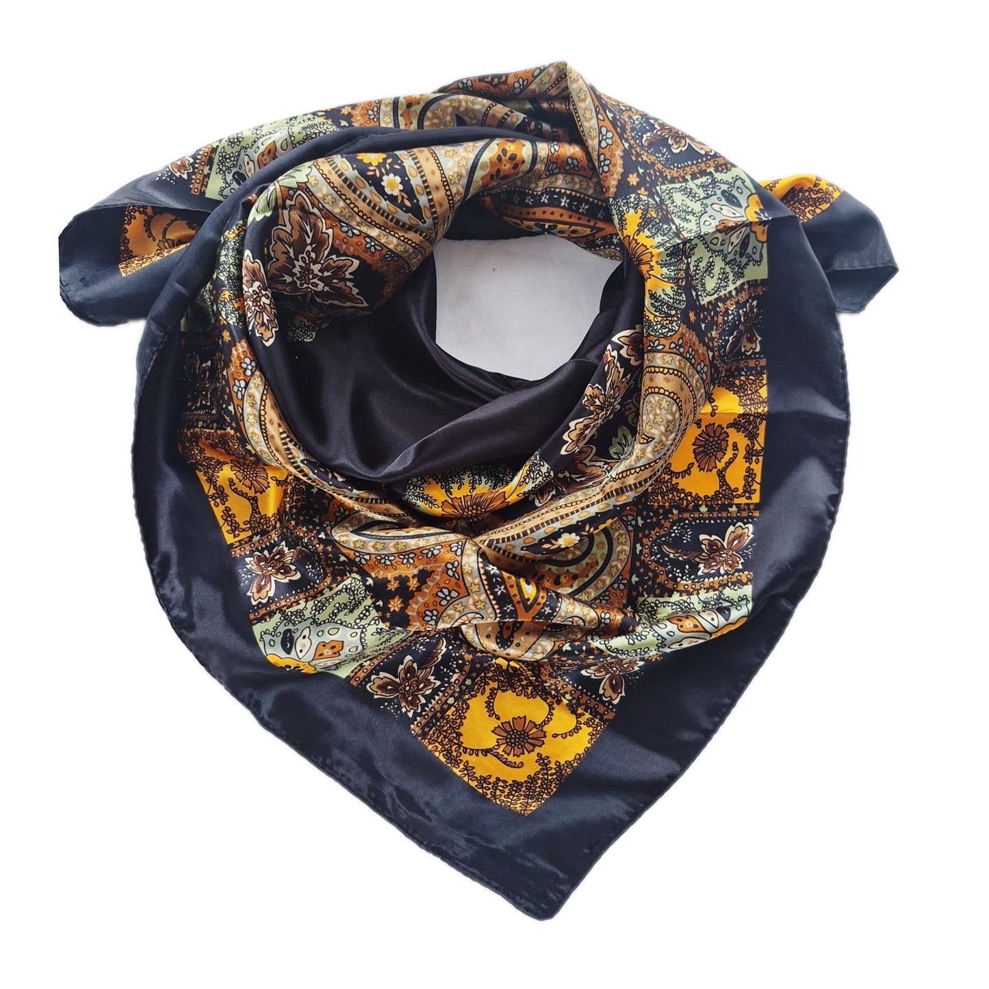 Black Paisley Print