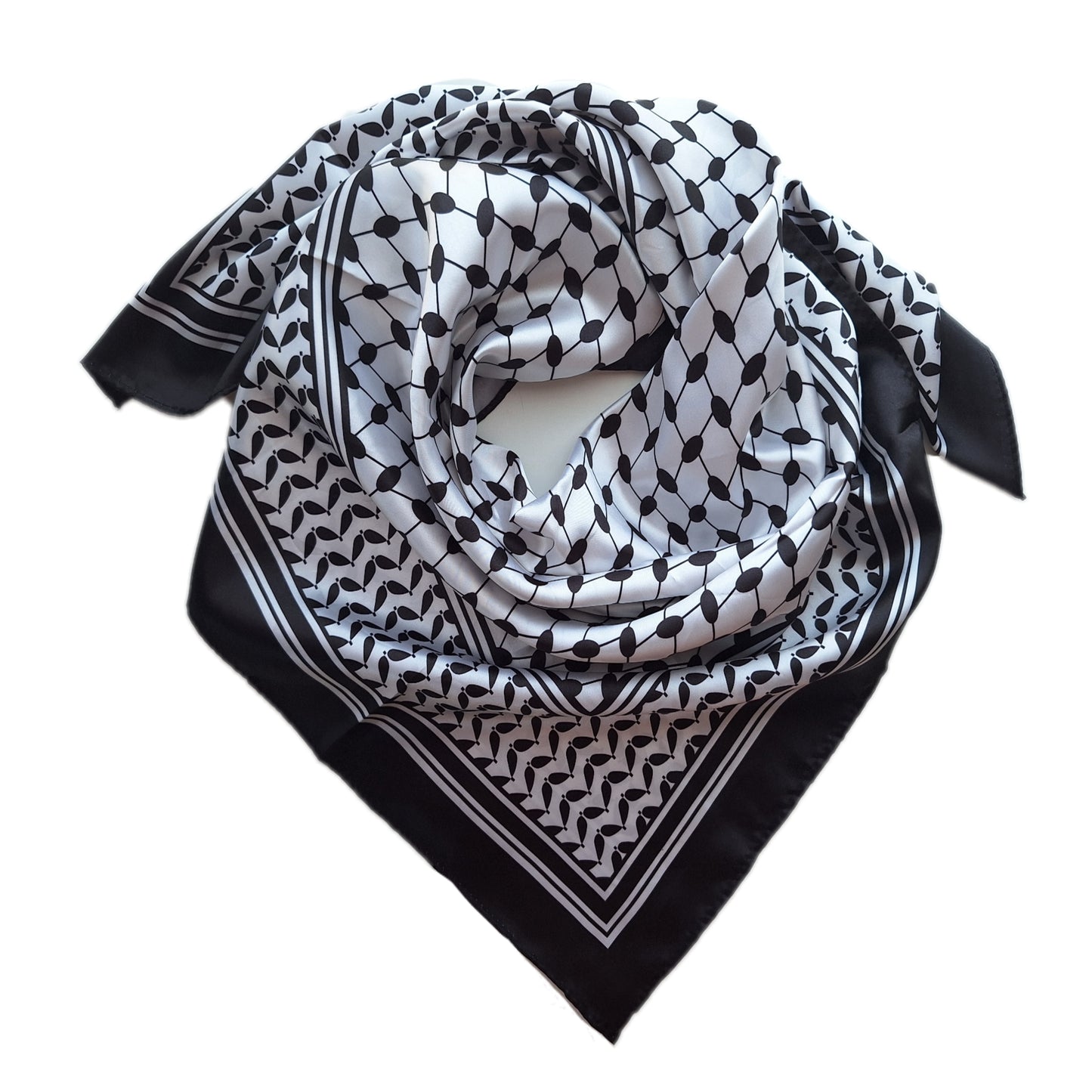 Keffiyeh Satin Scarf