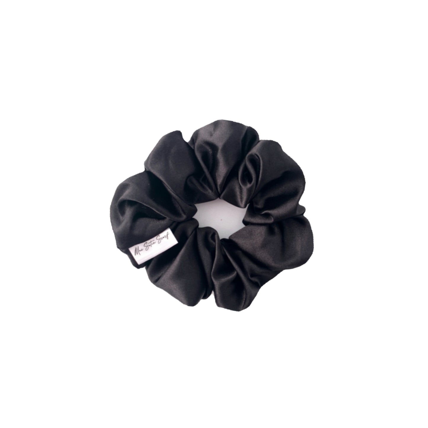Black Standard Satin Scrunchie