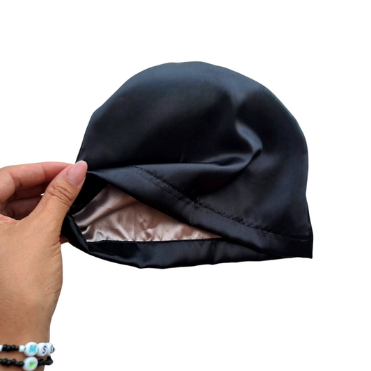 Slinky Swirl Cap - Black