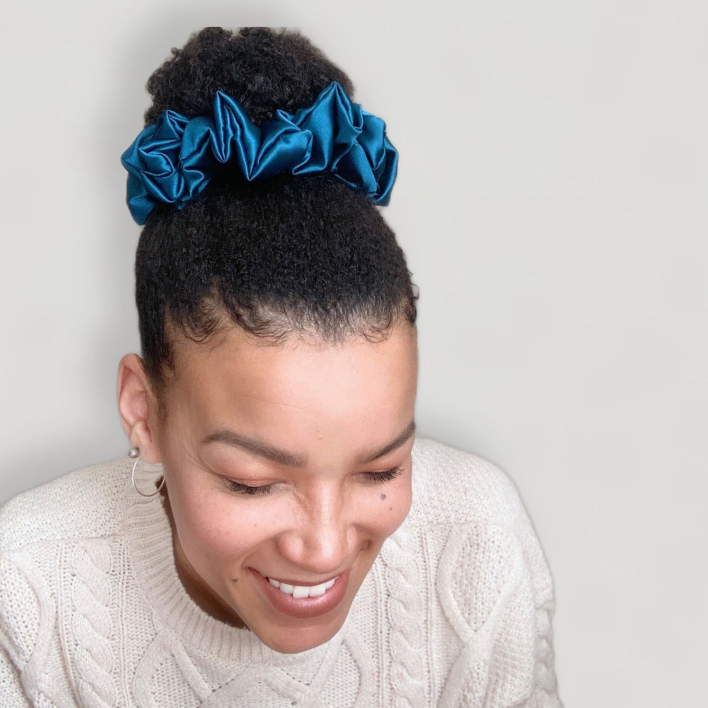 Mega Teal Scrunchie