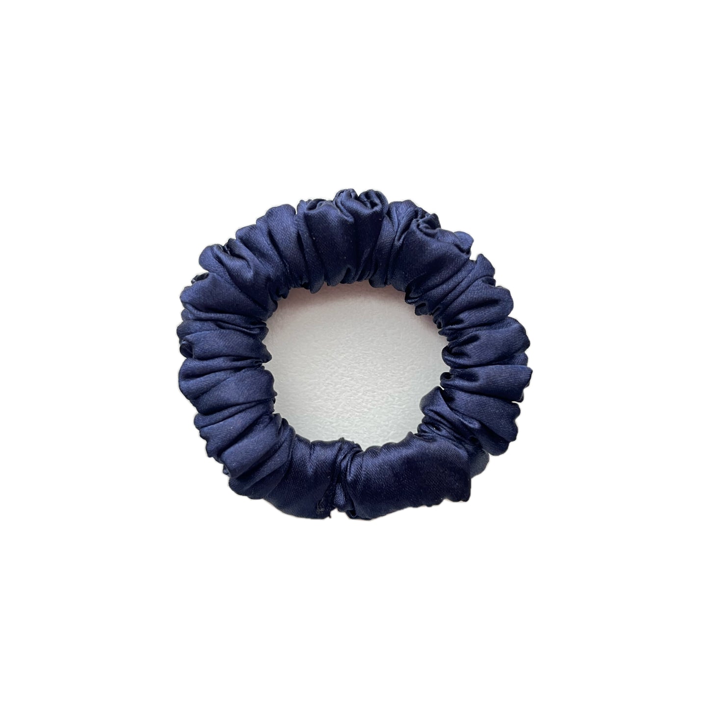 Skinny Navy Scrunchie