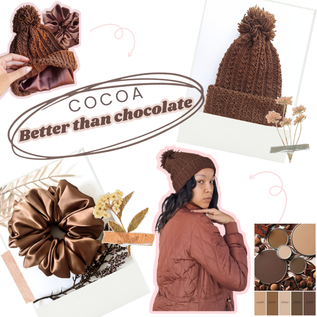 Cocoa Satin Lined Beanie